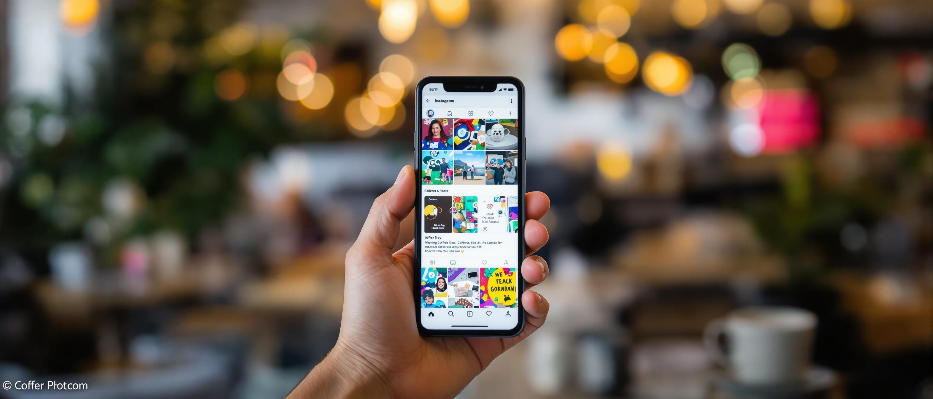 Creative Instagram content creation process