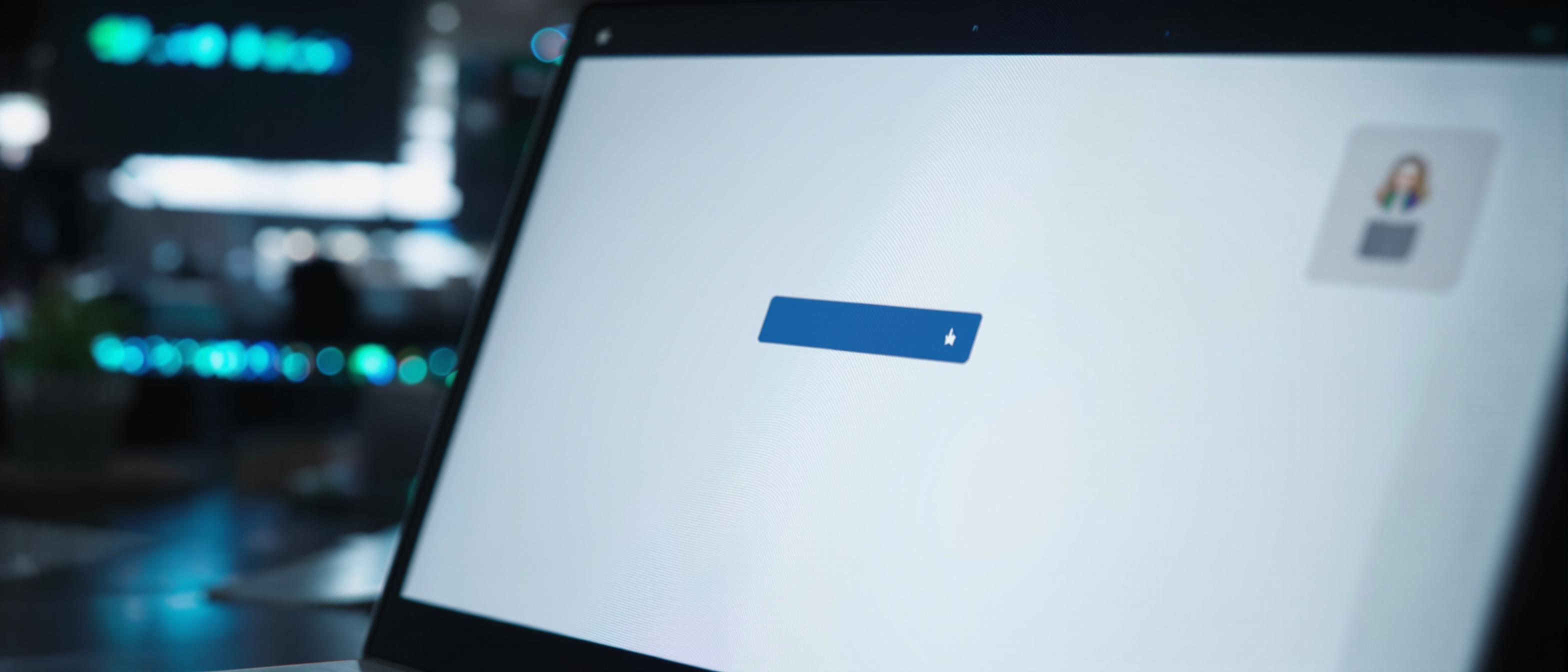 Close-up shot of a generic software interface on a computer screen.